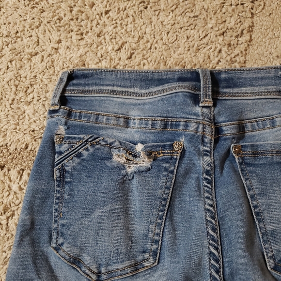GUC Buckle Black Distressted Riped Jeans unknown fit no or size skinny stretch - Picture 4 of 16